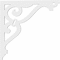 Ekena Millwork Finley Architectural Grade PVC Bracket, 5/8"W X 18"D X 18"H BKTP01X18X18FI - alternate 3
